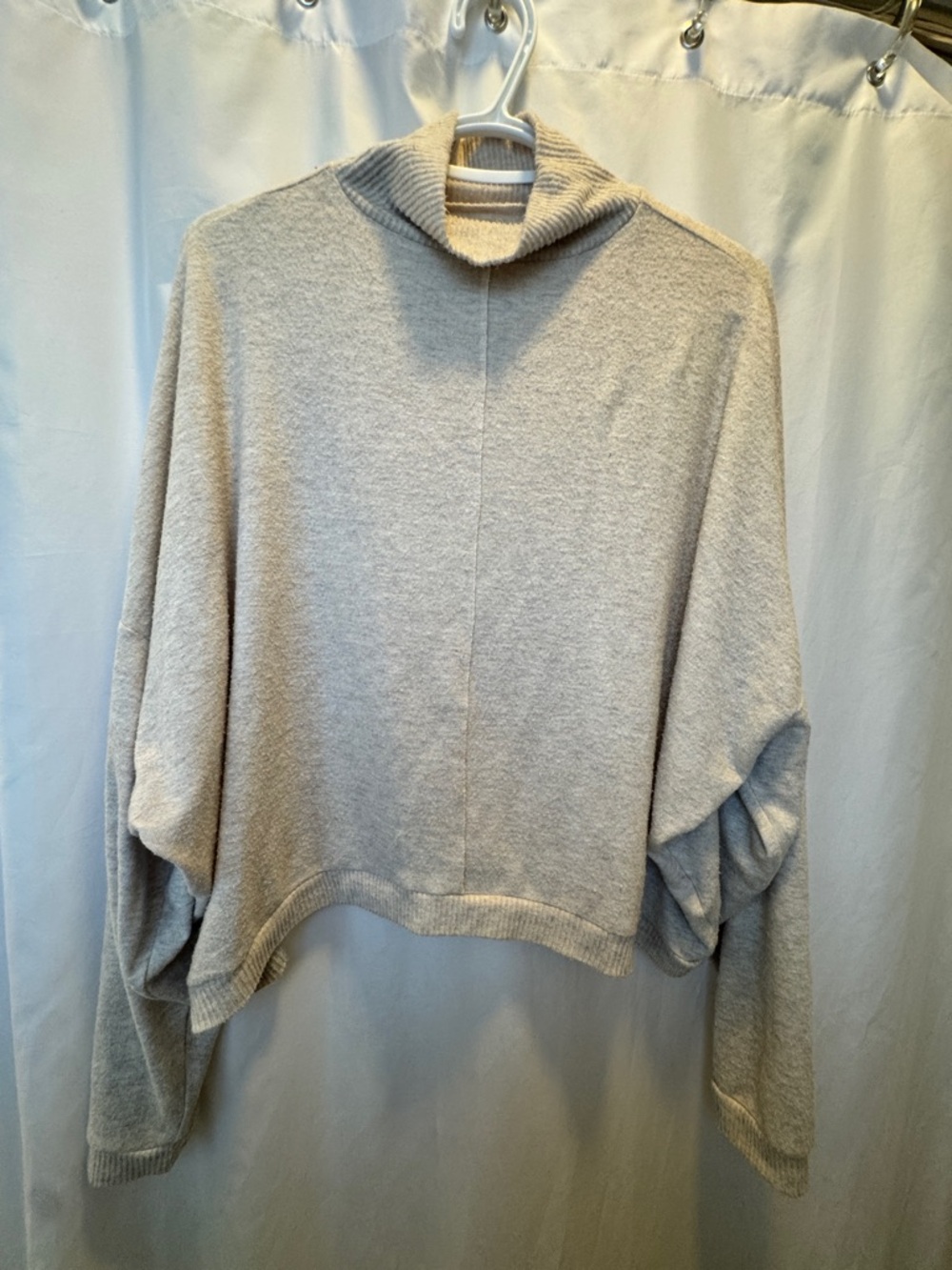 Lucky Brand Cream Ribbed Turtleneck Sweater